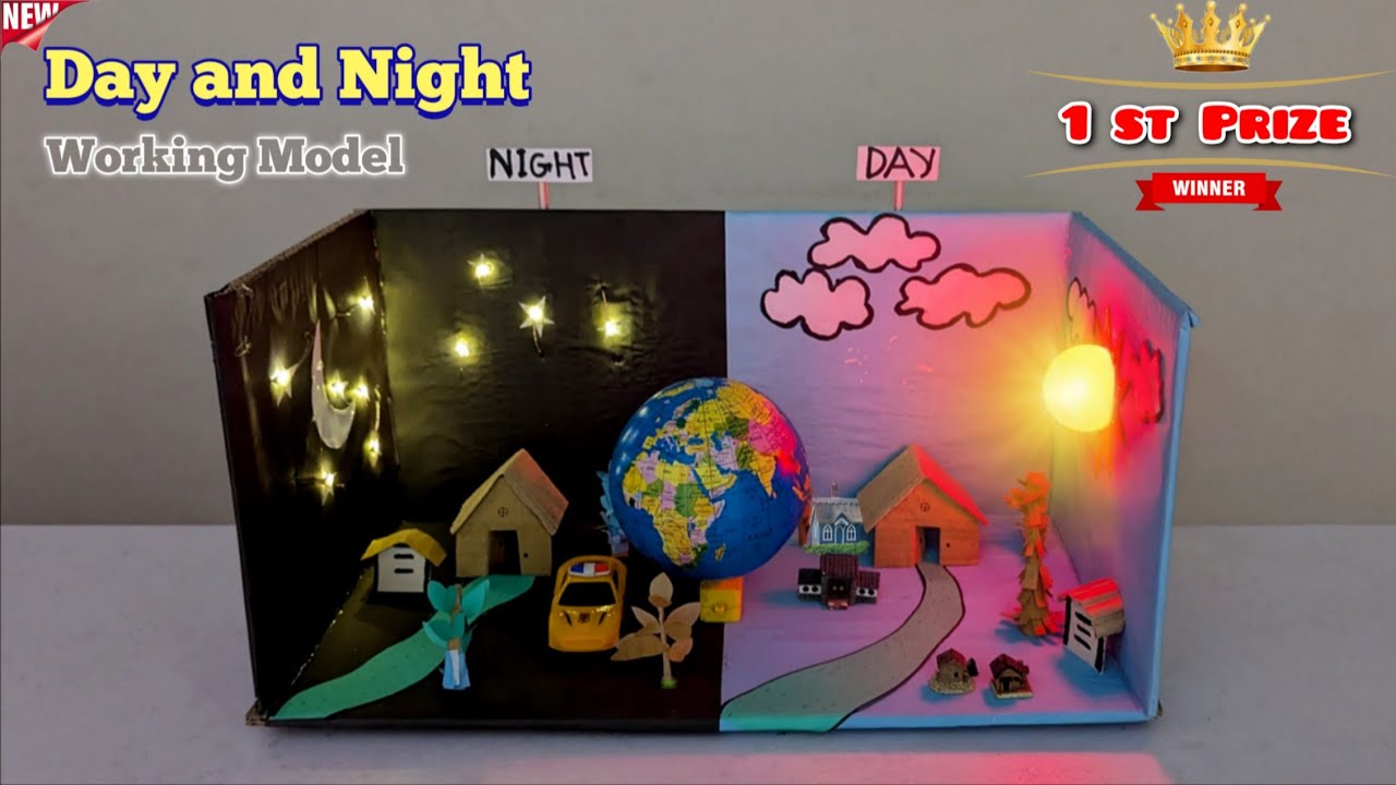 How Day and Night Work 🌍 | Easy Science Fair Project (Working Model)