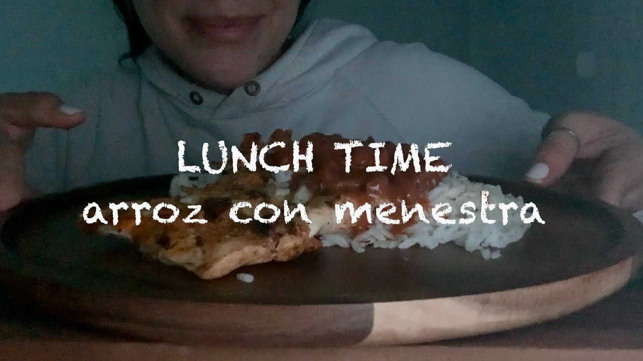 Asmr comiendo arroz con menestra | #asmr #eatingsounds #arroz #rice | Nela ASMR 