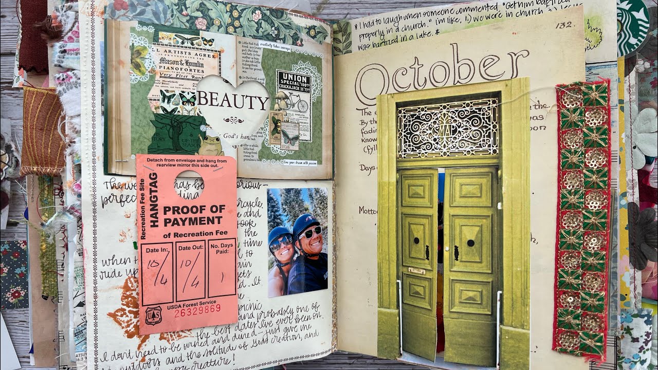 Junk Journal With Me | Journaling Process Video