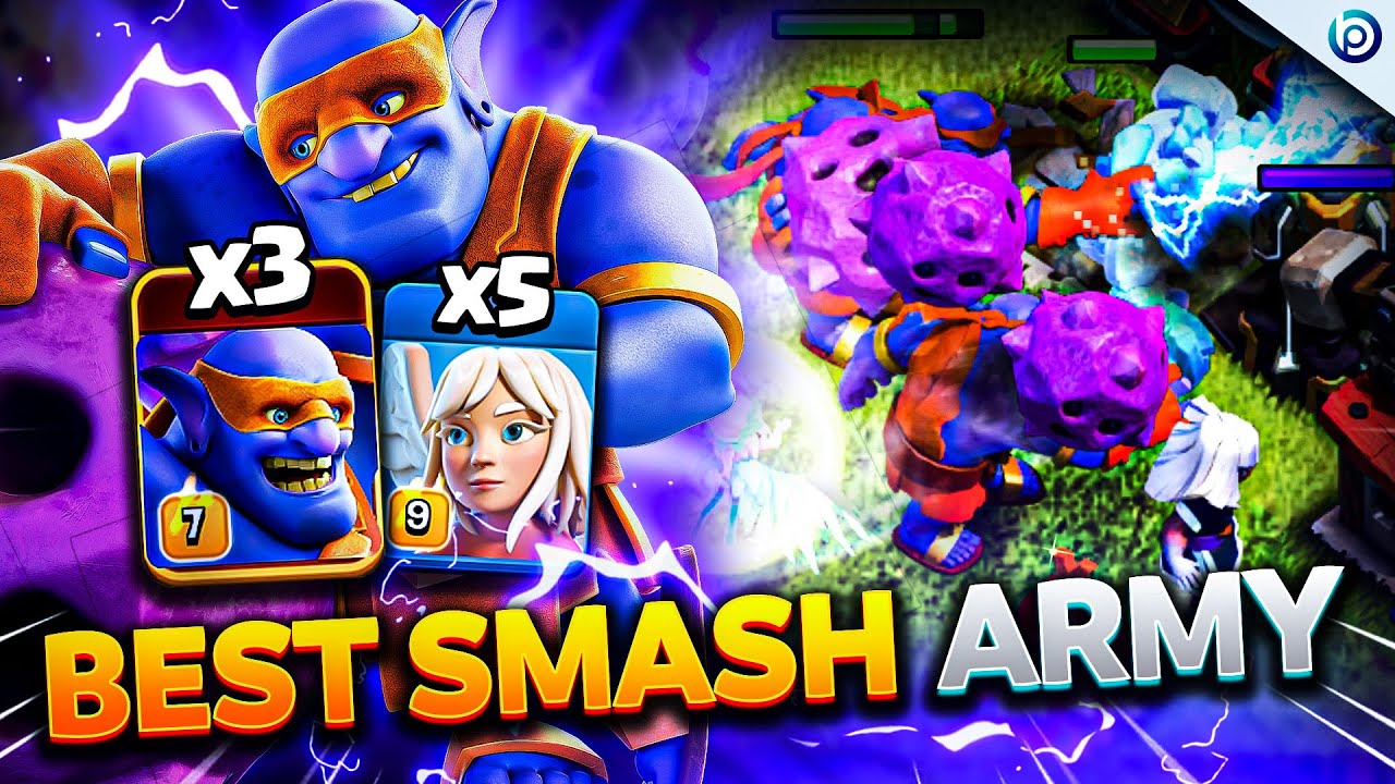 SUPER BOWLER Smash is OP + EASY in RING BASE META | TH16 Legend Attacks Clash of Clans