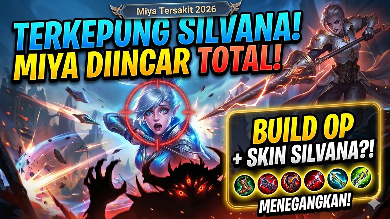 Miya 1 Hit Mati? Build Rahasia Top Global 2026 🔥 auto di jadi incaran silvana I gameplay-mlbb