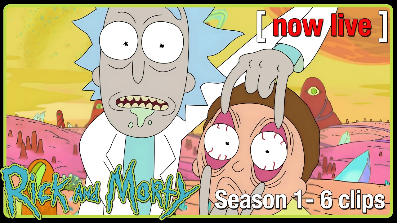 🔴 Rick and Morty: Season 1-6 Clips | Best Of |  Livestream