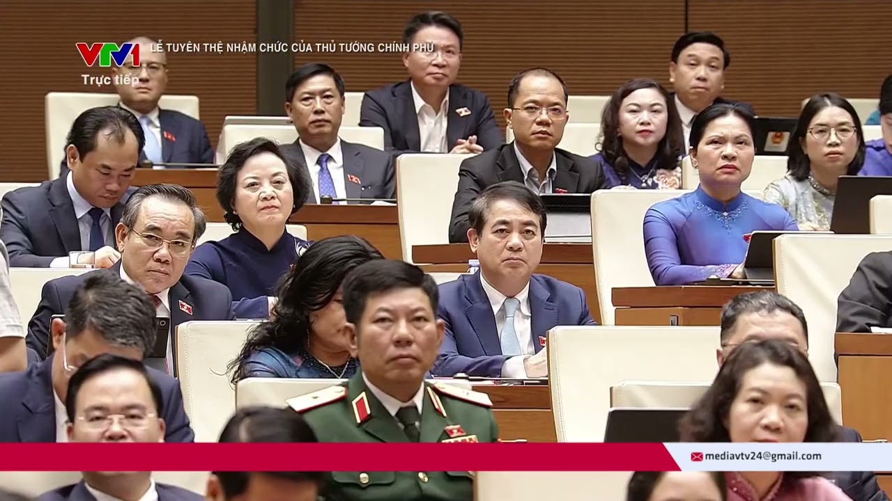 Lễ Tuy&ecirc;n thệ nhậm chức của Thủ tướng Ch&iacute;nh phủ L&ecirc; Minh Hưng | VTV24