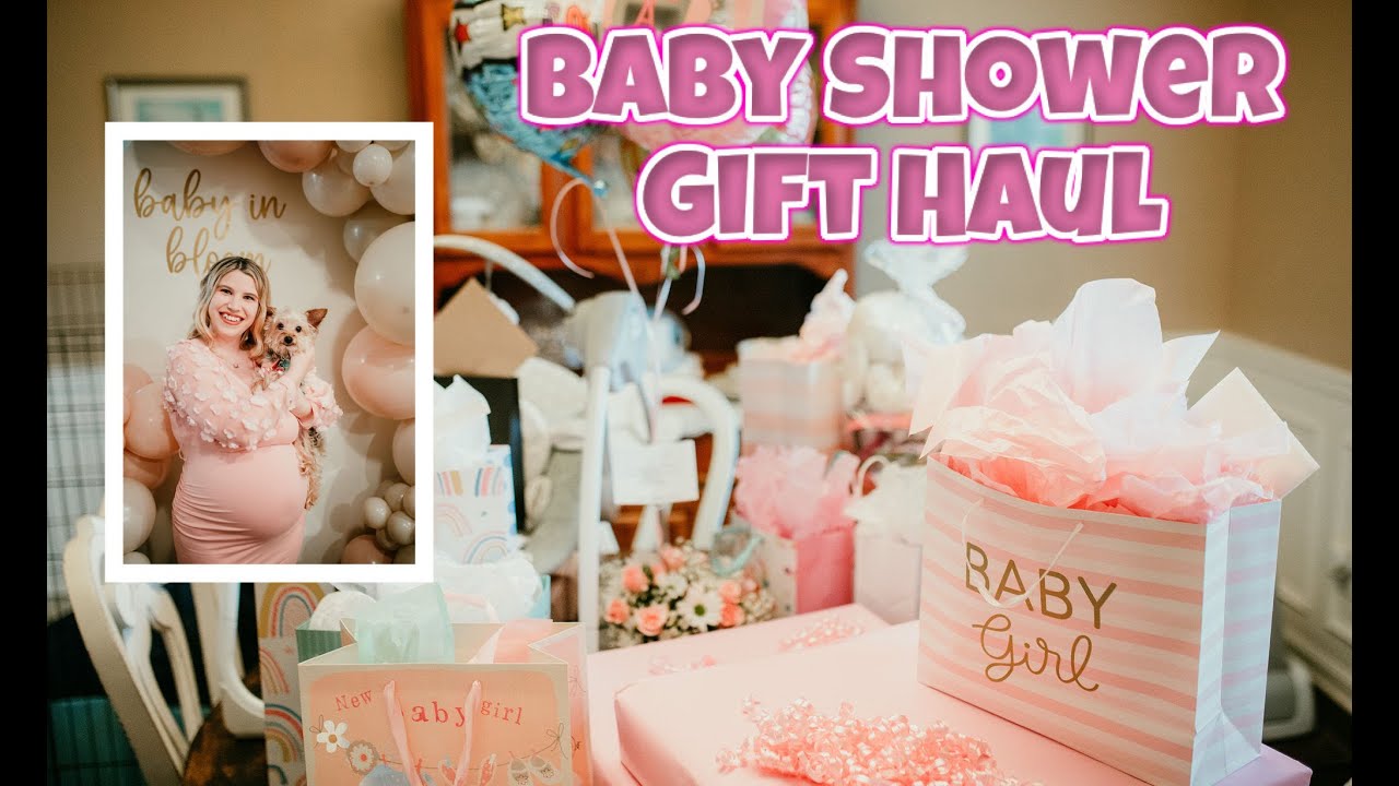 BABY SHOWER GIFT HAUL | WHAT I GOT AT MY BABY SHOWER | BABY REGISTRY GIFTS | RBEECCA LOGGINS