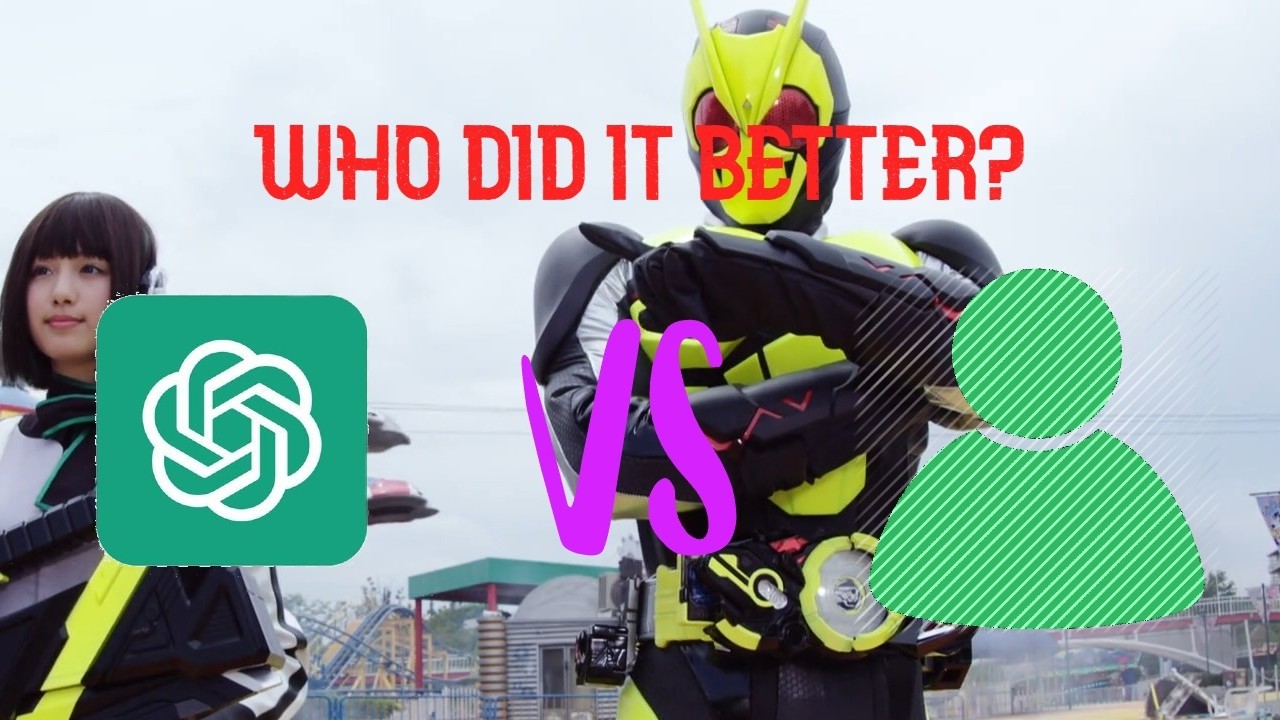 Can CHATGPT make better KAMEN RIDER jingles than the COMMUNITY?