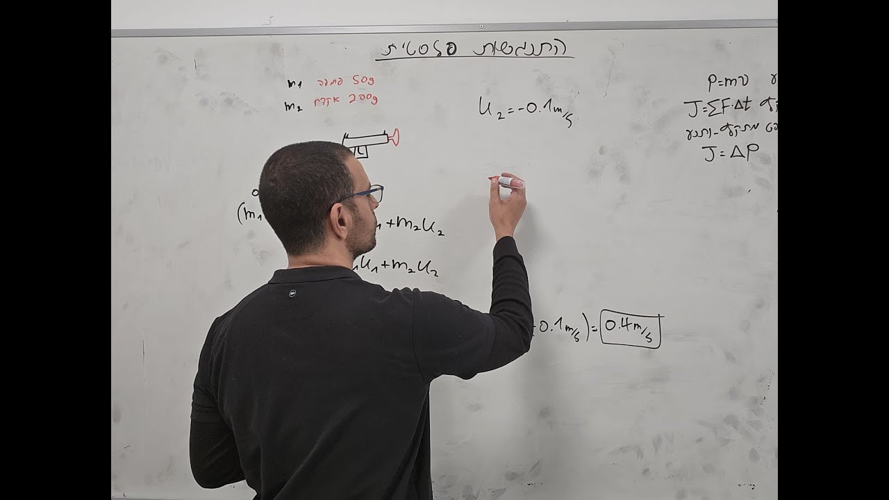 פיזיקה תיכונית - מתקף ותנע - חלק ו