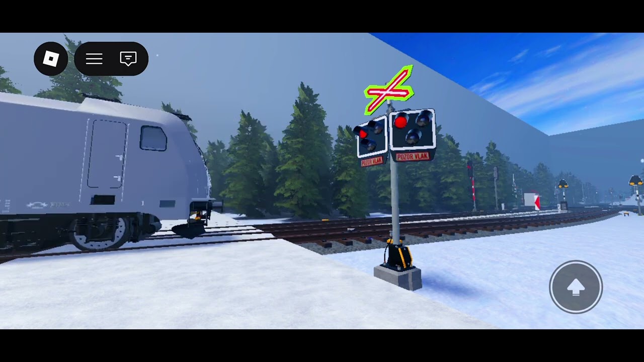 Robloxový železniční přejezd SŽT (LEDky)
