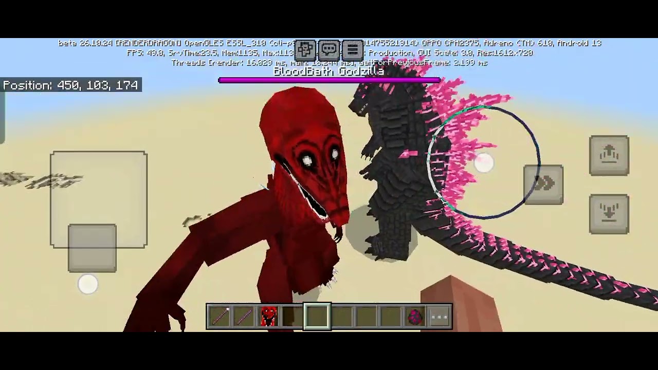 New Godzilla Bloodbath vs Evolved Godzilla In Minecraft Bedrock Mob Battles