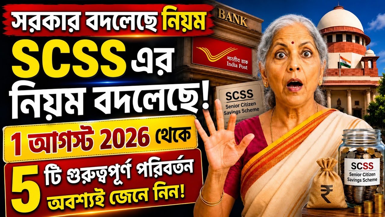 Senior Citizen Saving Scheme: 5 New Rules from August 1st, 2026 | SCSS 5 New Rules | Latest Update