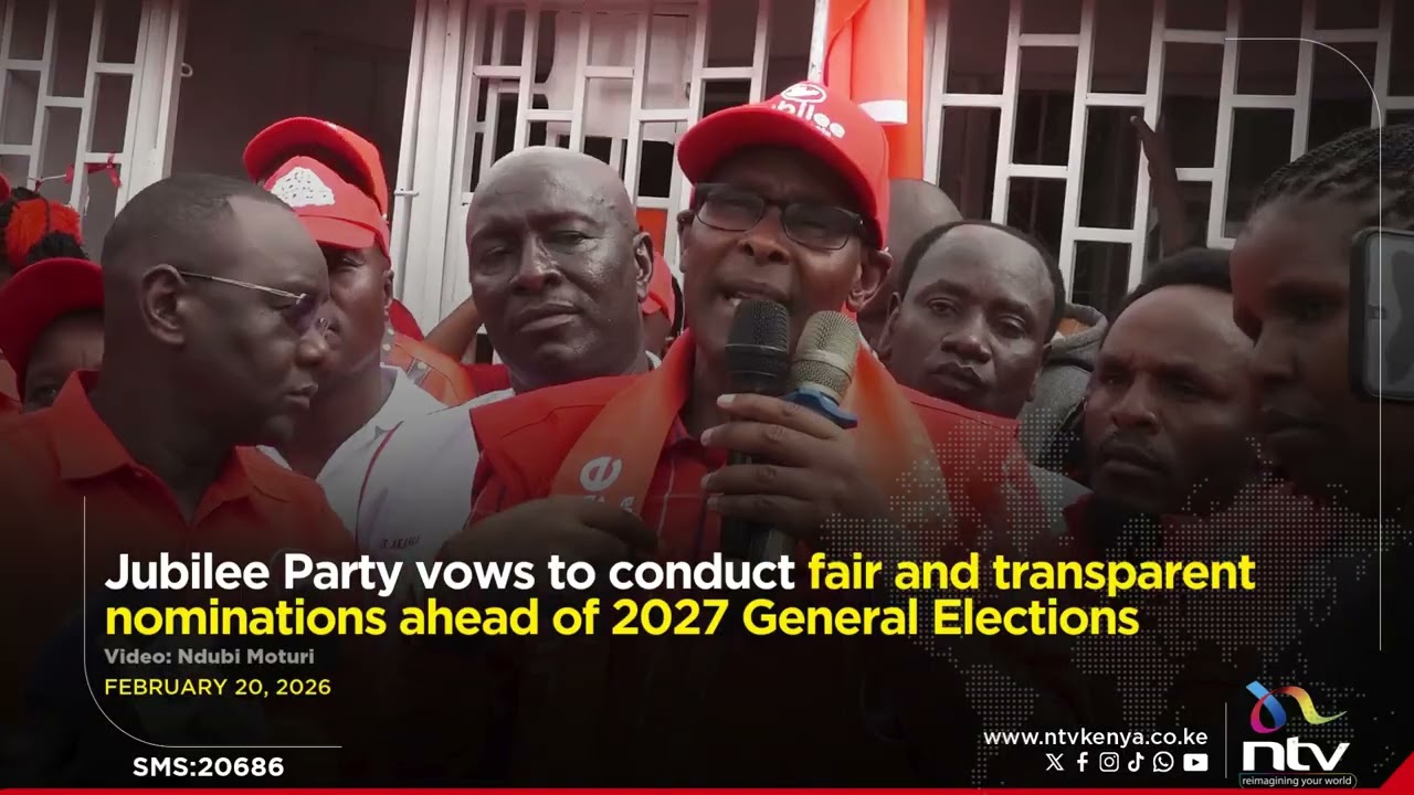 Jubilee Party vows to conduct fair and transparent nominations ahead of 2027 General Elections