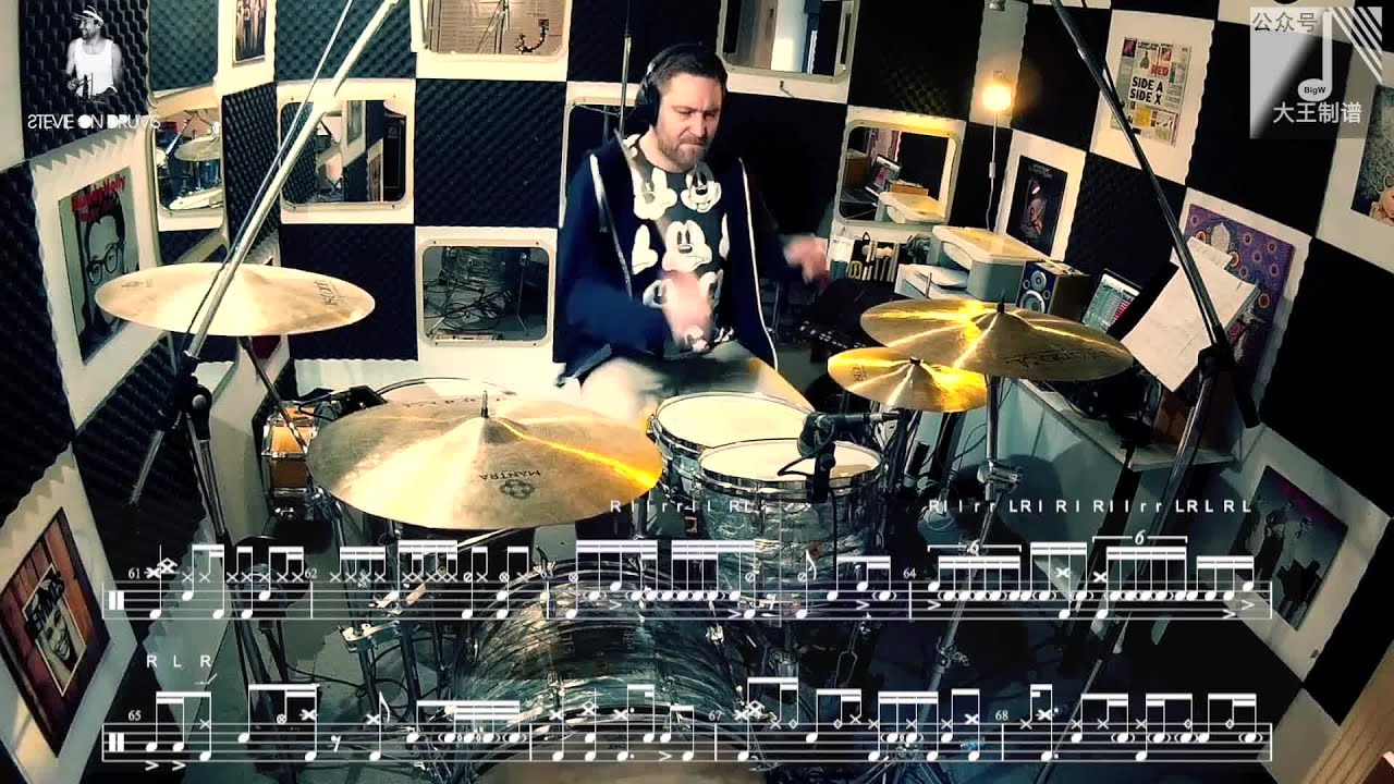 FDT Gospel 012 covered by Stephen Denbrock - BigW Drum Transcription 鼓谱