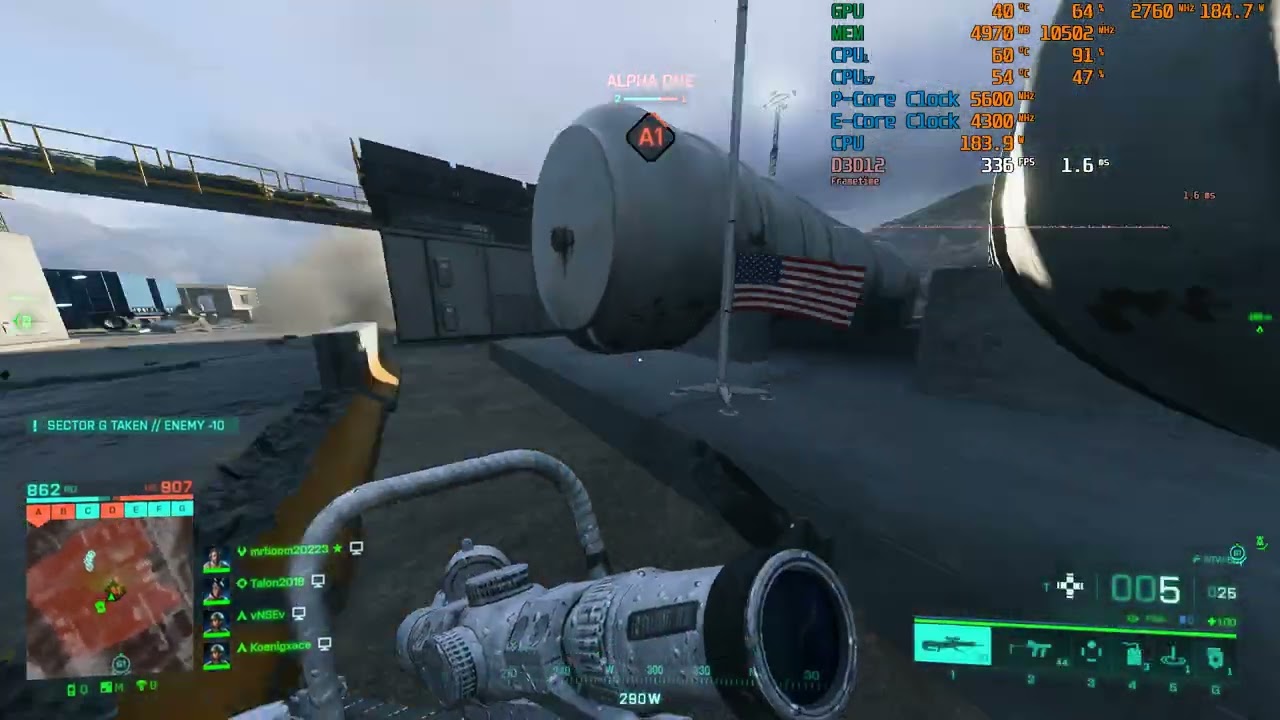 Battlefield 2042 - 13900K - RTX 4090 - 1080p Low - 350 FPS!!