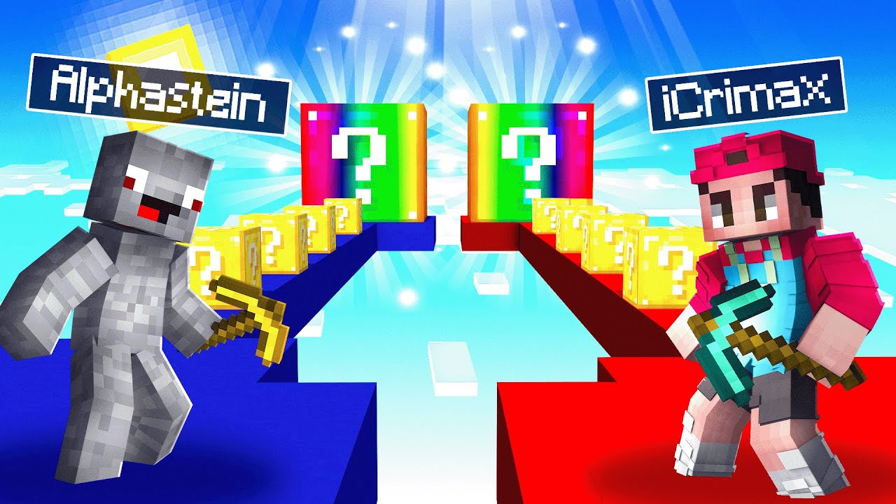 Meine ERSTE RUNDE Lucky Block BEDWARS mit Alphastein