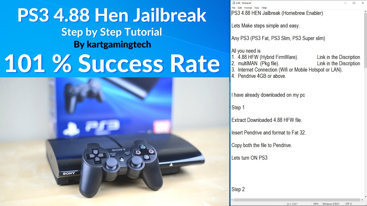 How to Install PS3 4.88 HEN Tutorial Simple and Easy Steps