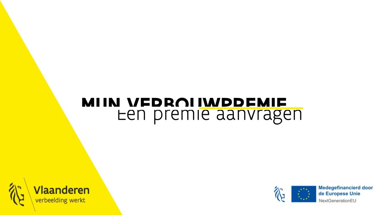 Mijn VerbouwPremie - Een premie aanvragen