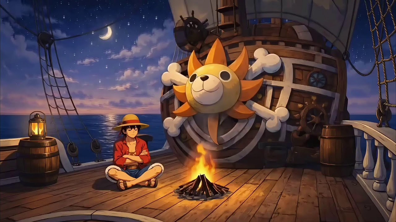 Sleep With Anime Characters 🌙 | 24/7 Live Campfire & Night Ambience