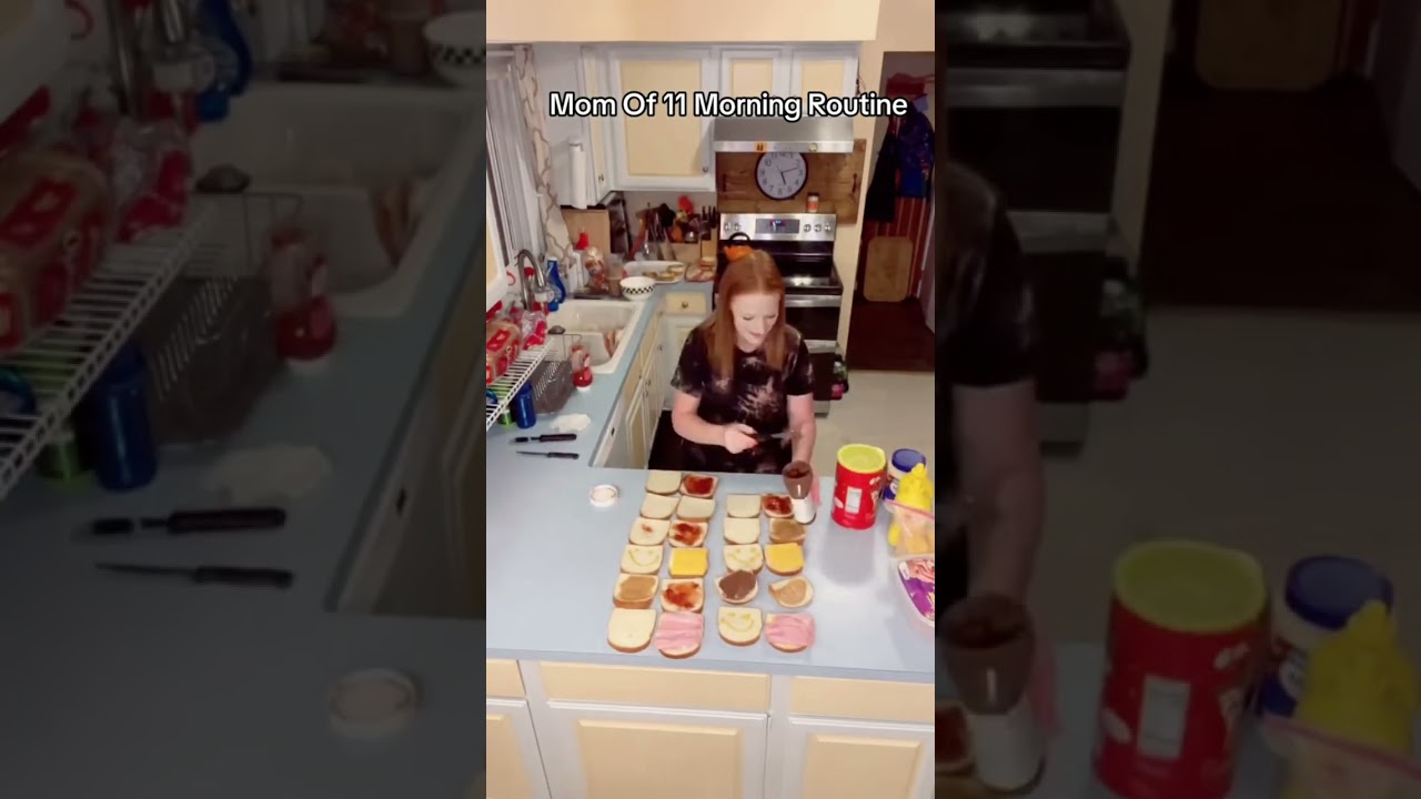 Mom Of 11 Morning Routine 🥰😍😁 #shorts