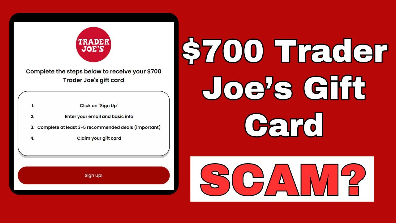 $700 Trader Joe&rsquo;s Gift Card Scam? || Traderclaims.com Legit or Fake?