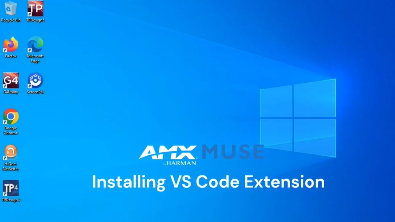 AMX MUSE | Installing VS Code Extension