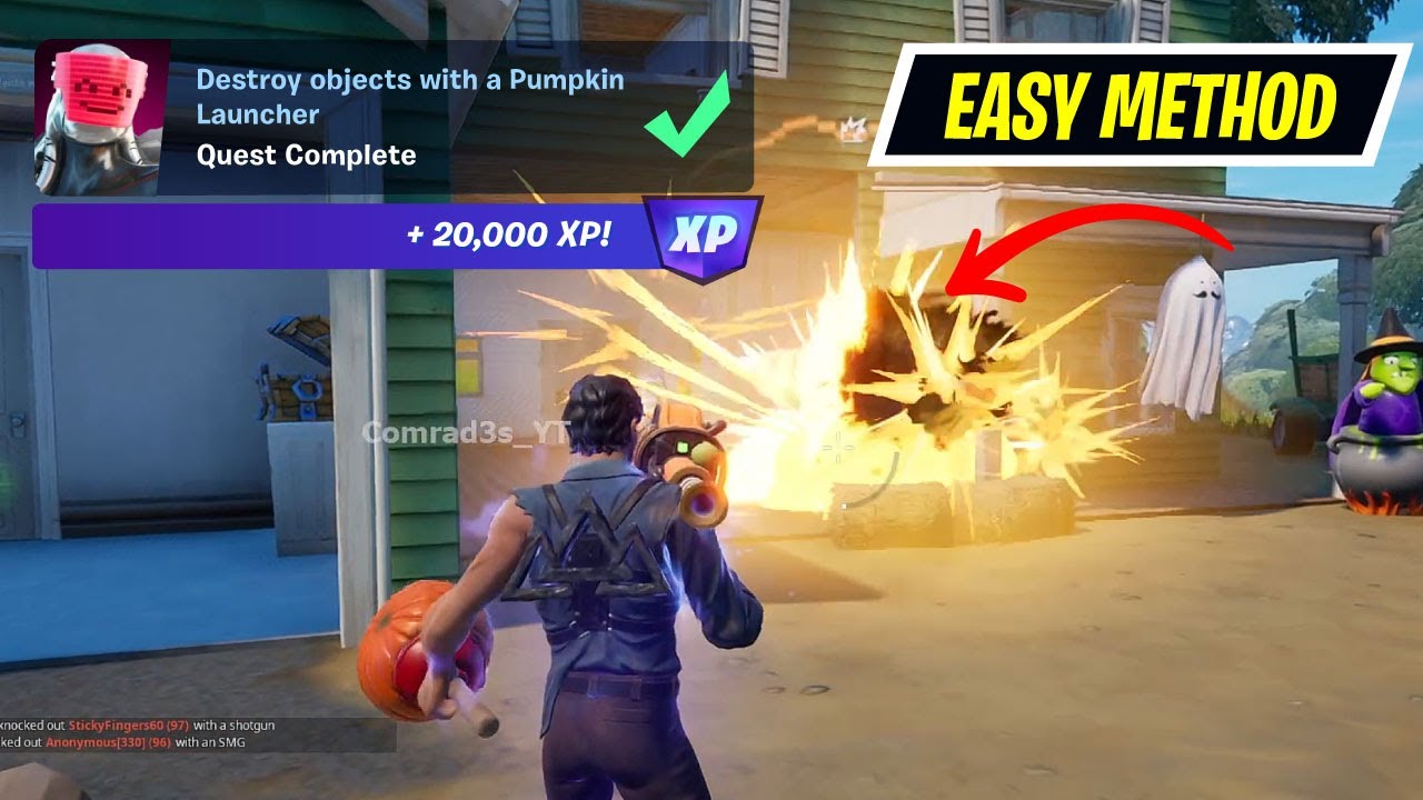 How to EASILY Destroy objects with a Pumpkin Launcher