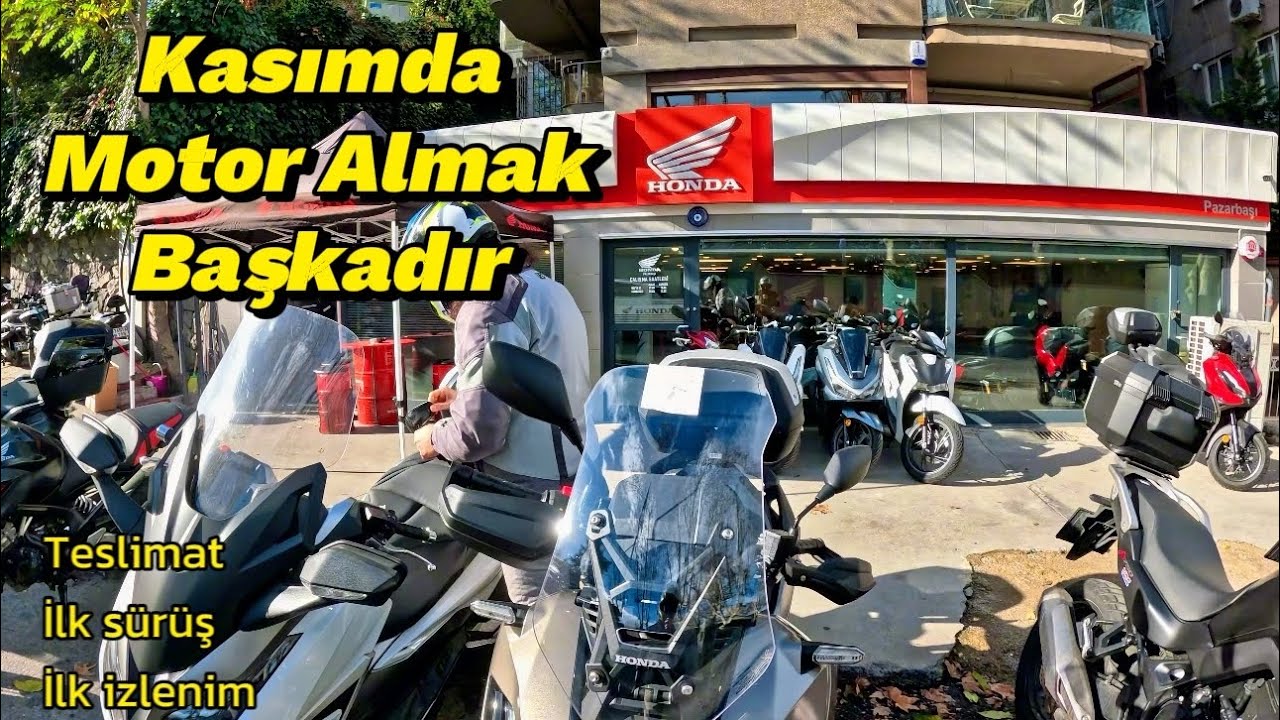 Yeni Motorumuz Honda ADV350'yi Teslim Almaya Gittik.