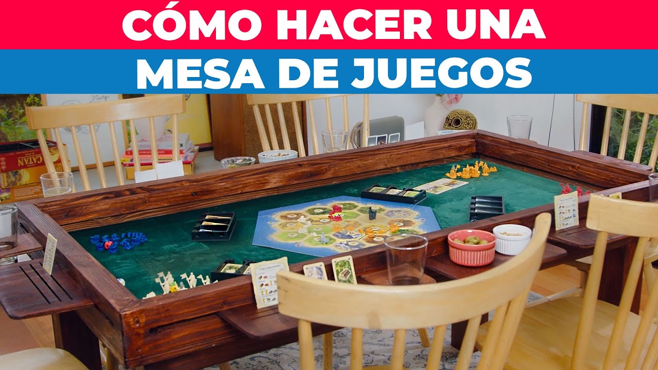 Cómo hacer una mesa para juegos