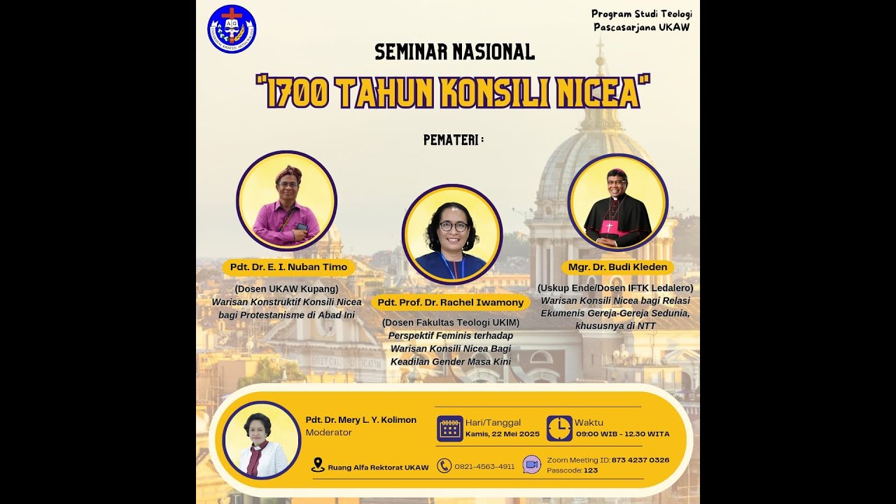 SEMINAR NASIONAL '1700 TAHUN KONSILI NICEA