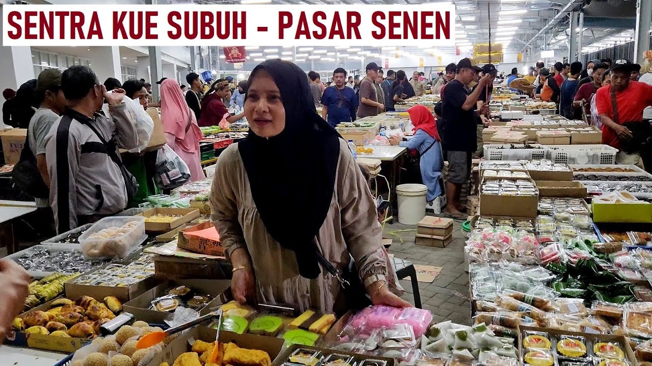 Lokasi Baru Pasar Kue Subuh Pasar Senen ❗ walking around di pusat jajanan pasar di Jakarta