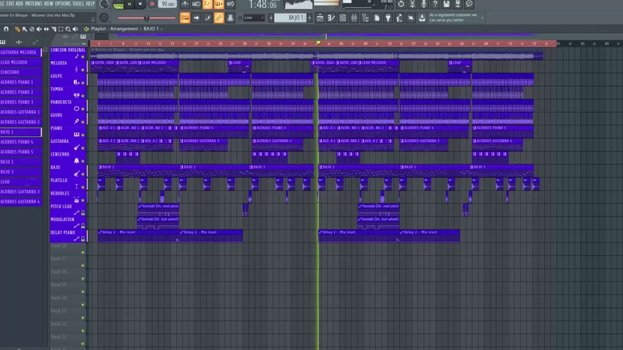 Nestor En Bloque - Mirame Una Vez Mas (INSTRUMENTAL) Lucas Machado REMAKE (FREE FLP)