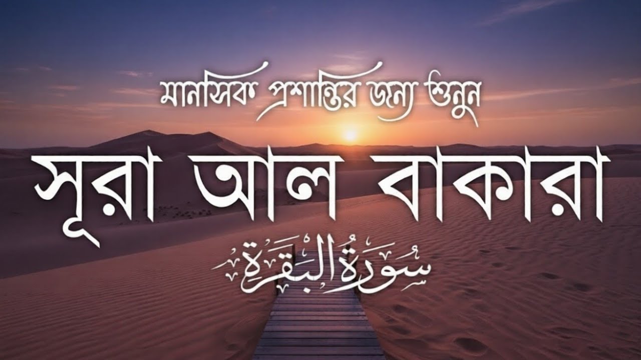 ঘরের সুখ-শান্তি ও রিজিক বৃদ্ধির জন্য সূরা বাকারা তিলাওয়াত| Surah Al Baqarah Full Quran