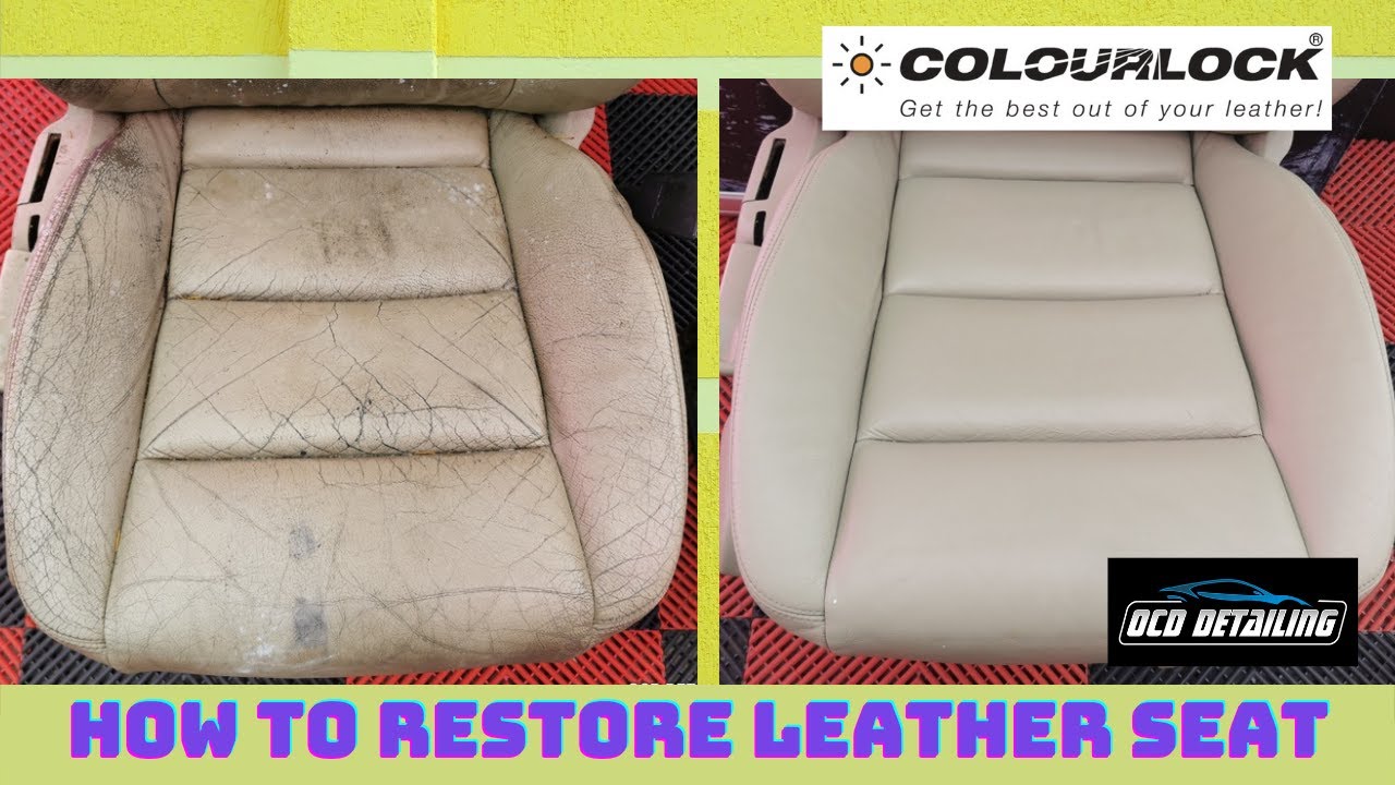 How to repair car leather seat with Colourlock products