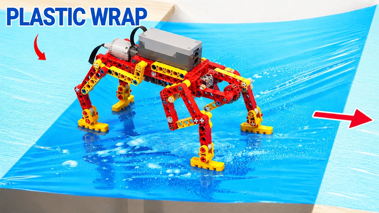 Testing Different LEGO Cars On A Super Slippery Bridge | JK Lego Technic
