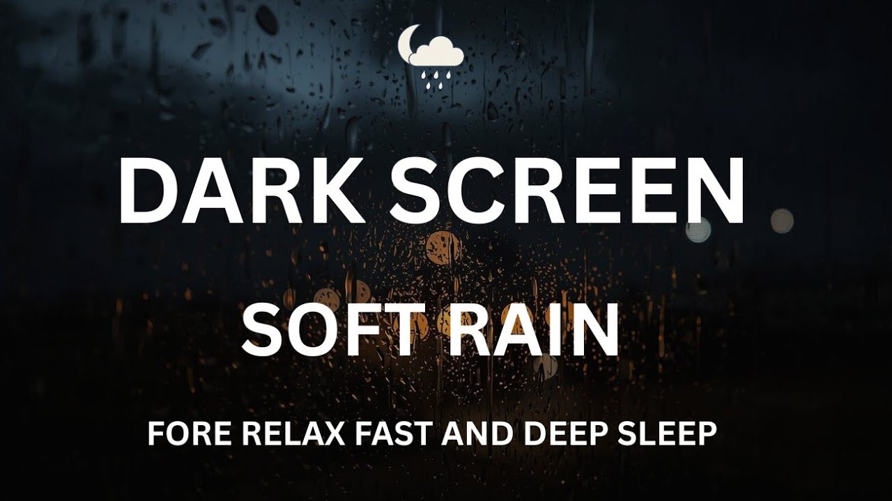 Rain Sounds for Sleeping Black Screen | 3 Hours Deep Sleep & Relaxation