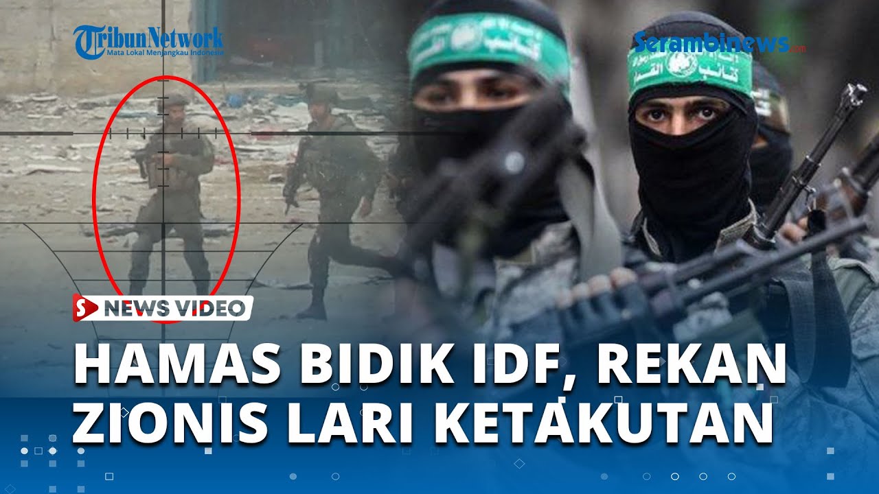 Momen 'Kocak' Tentara Israel Ketakutan Lari Tinggalkan Rekan yang Tertembak Al qassam