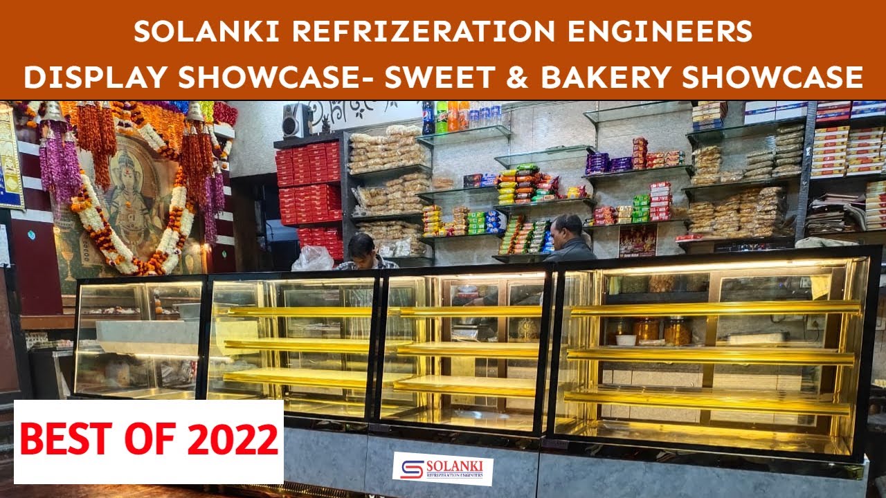 Display counter Design for sweet display counter | bakery counter | Solanki Refrizeration Engineers