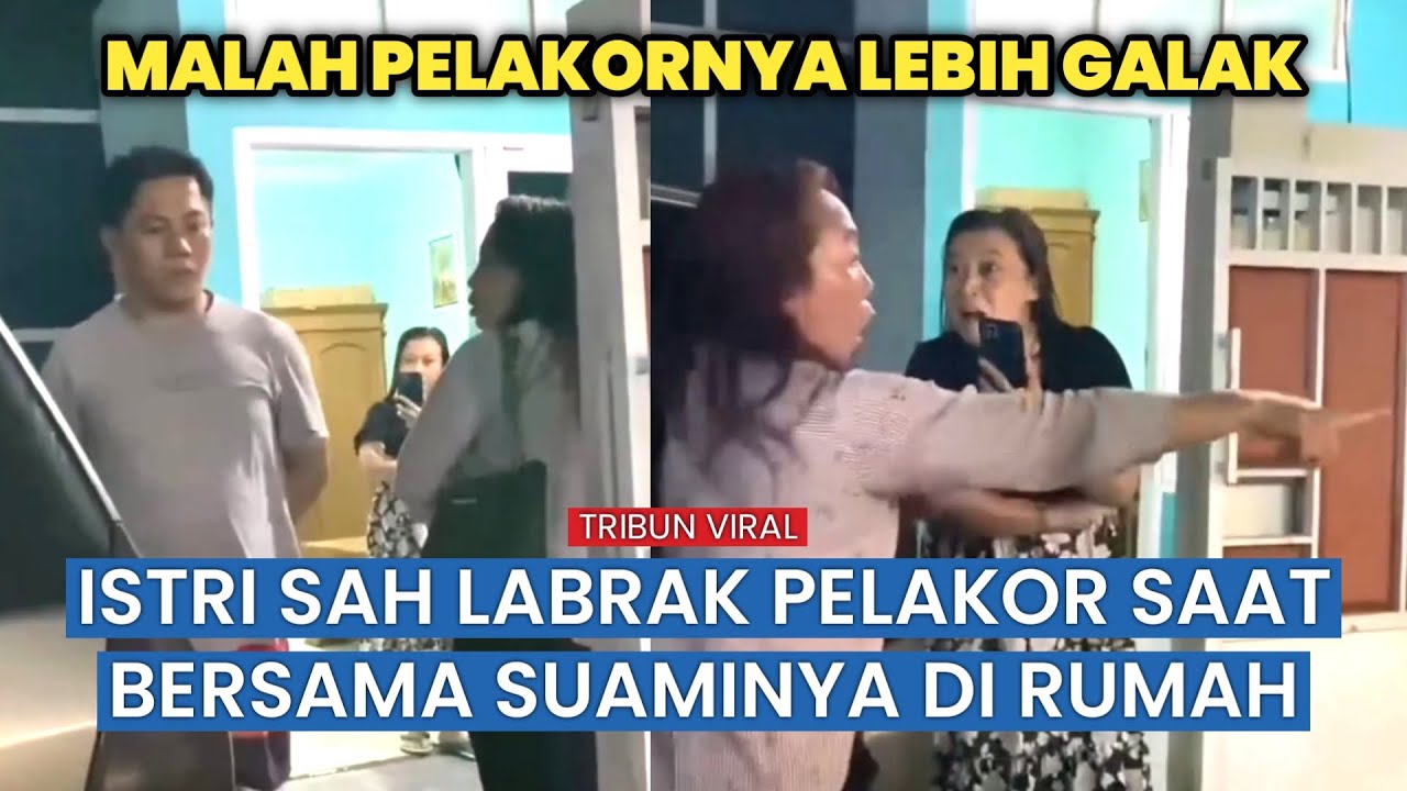 Memanas! Istri Sah Datangi Rumah Pelakor hingga Adu Mulut