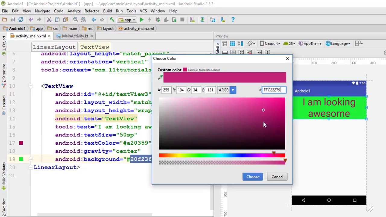 Android Kotlin Beginner Tutorial # 4 | Introduction to Layouts, Activity, Views, ViewGroups