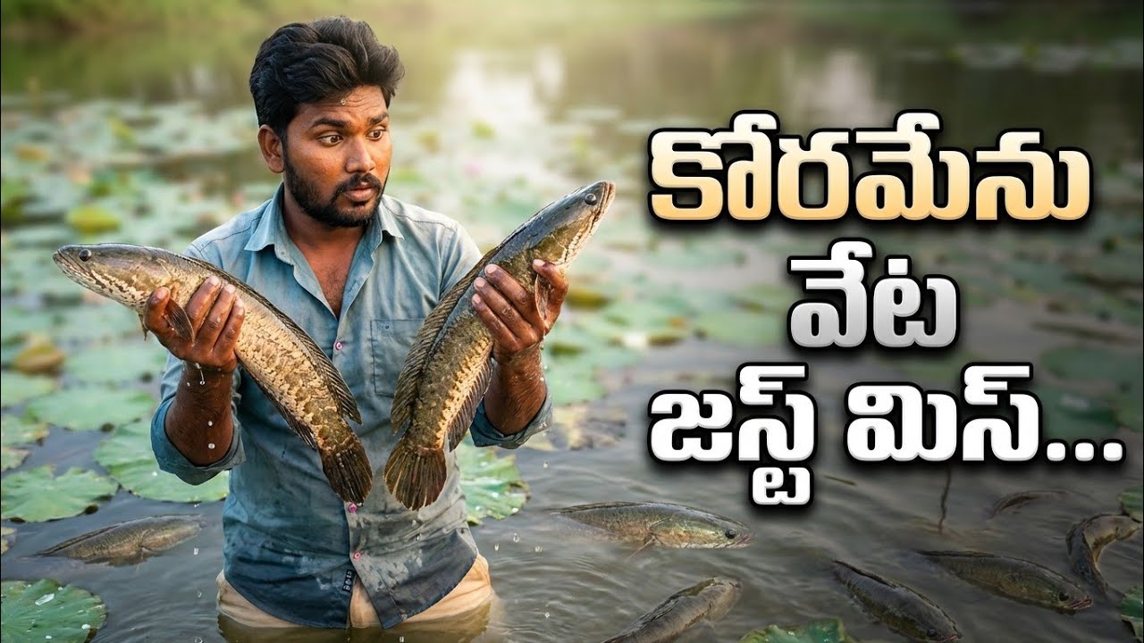 ఈకాడ ఏంటి మామా ఈన్ని కోరమెన్లు ఉన్నాయ్ #trending #fishing #koramenu #minivlog 