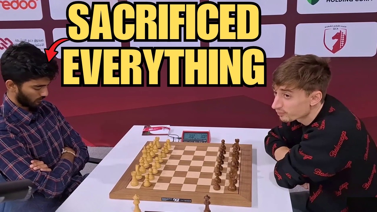 Madness On Board! Gukesh Sacrifices The House Vs Daniil Dubov, FIDE World Blitz 2025