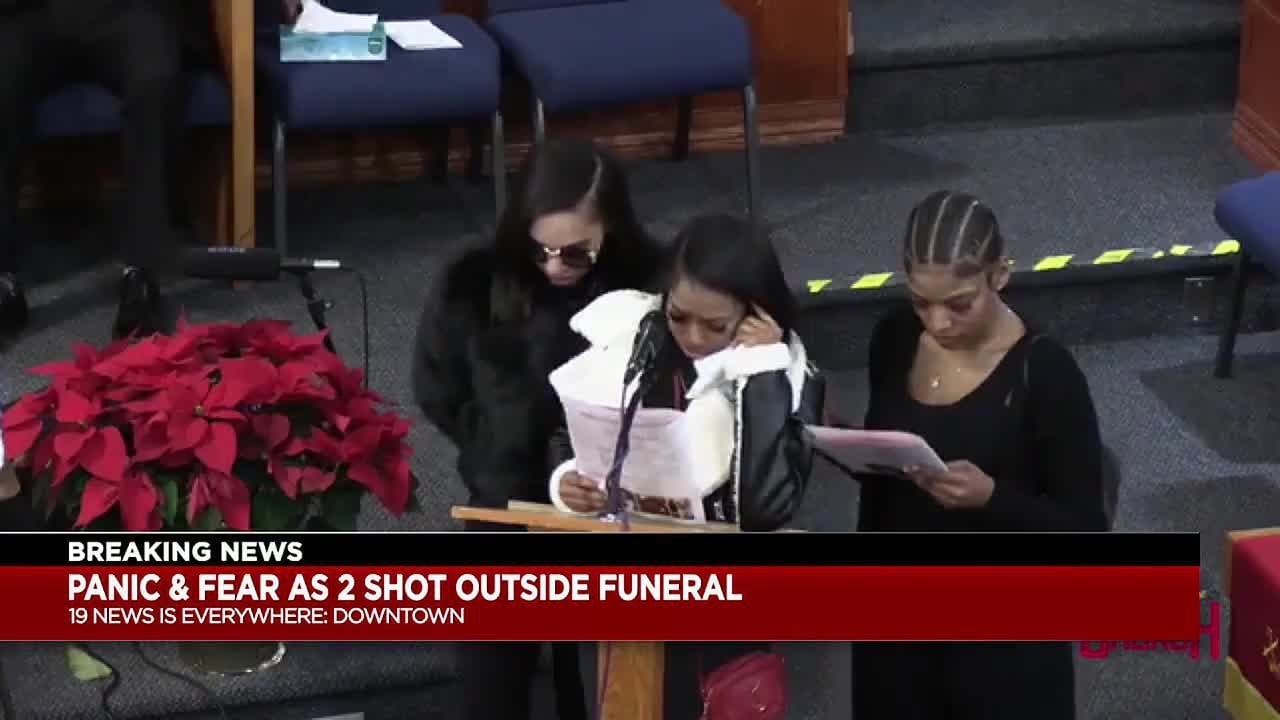 1 shot outside of funeral service for Cleveland 23-year-old killed while holding baby: Police