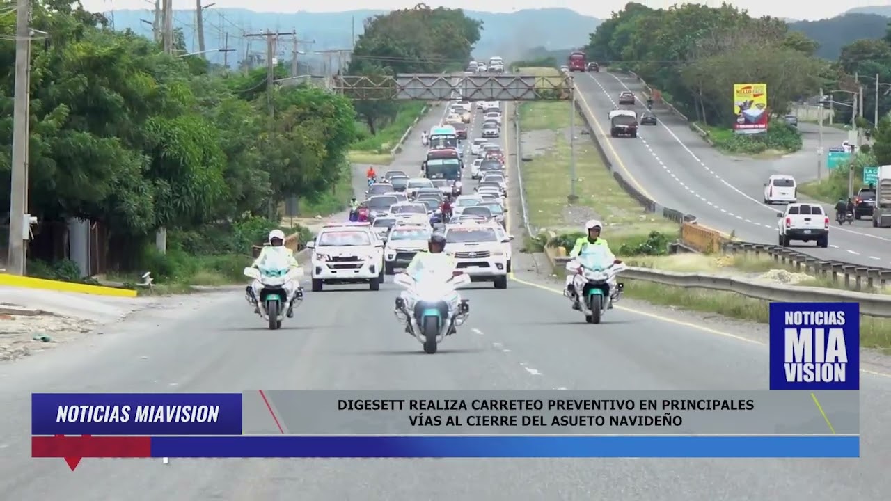 Digesett realiza carreteo preventivo en principales v&iacute;as al cierre del asueto navide&ntilde;o