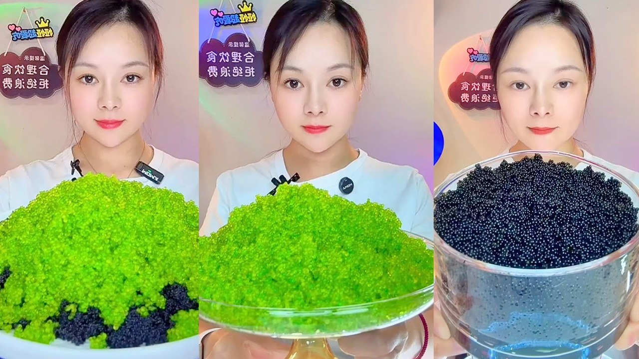 Colorful Fish Roe Eating ASMR | Soft Crunch Seafood Mukbang Colorful #97