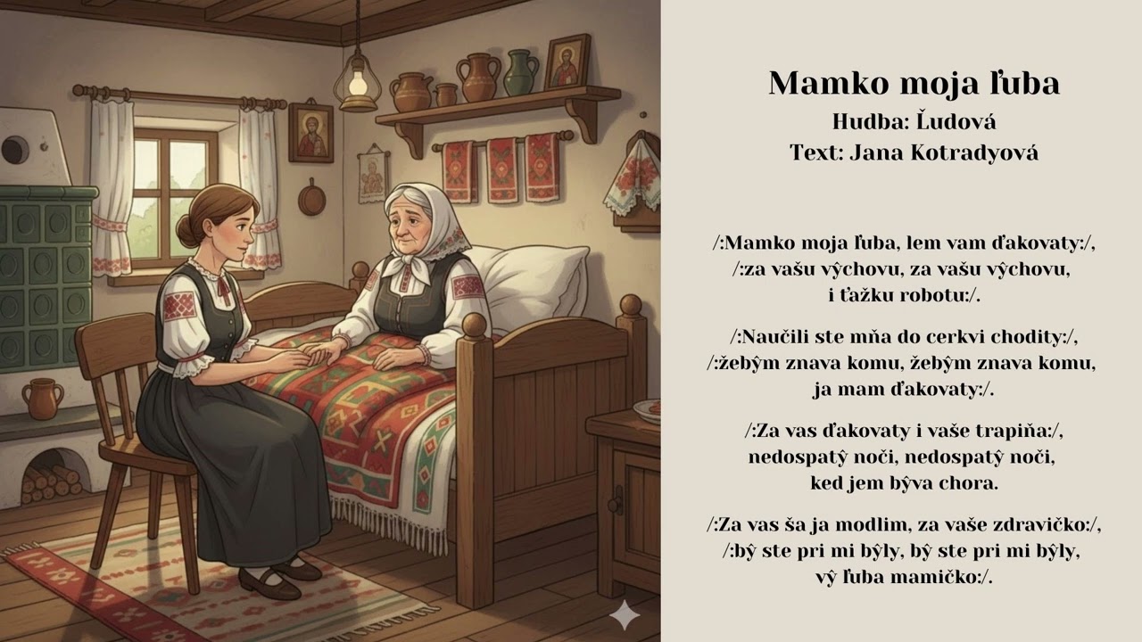 JAVORINA,  LH Stana Baláža, Mamko moja ľuba, Hudba:  ľudová, text Jana Kotradyová, Videorohaľ