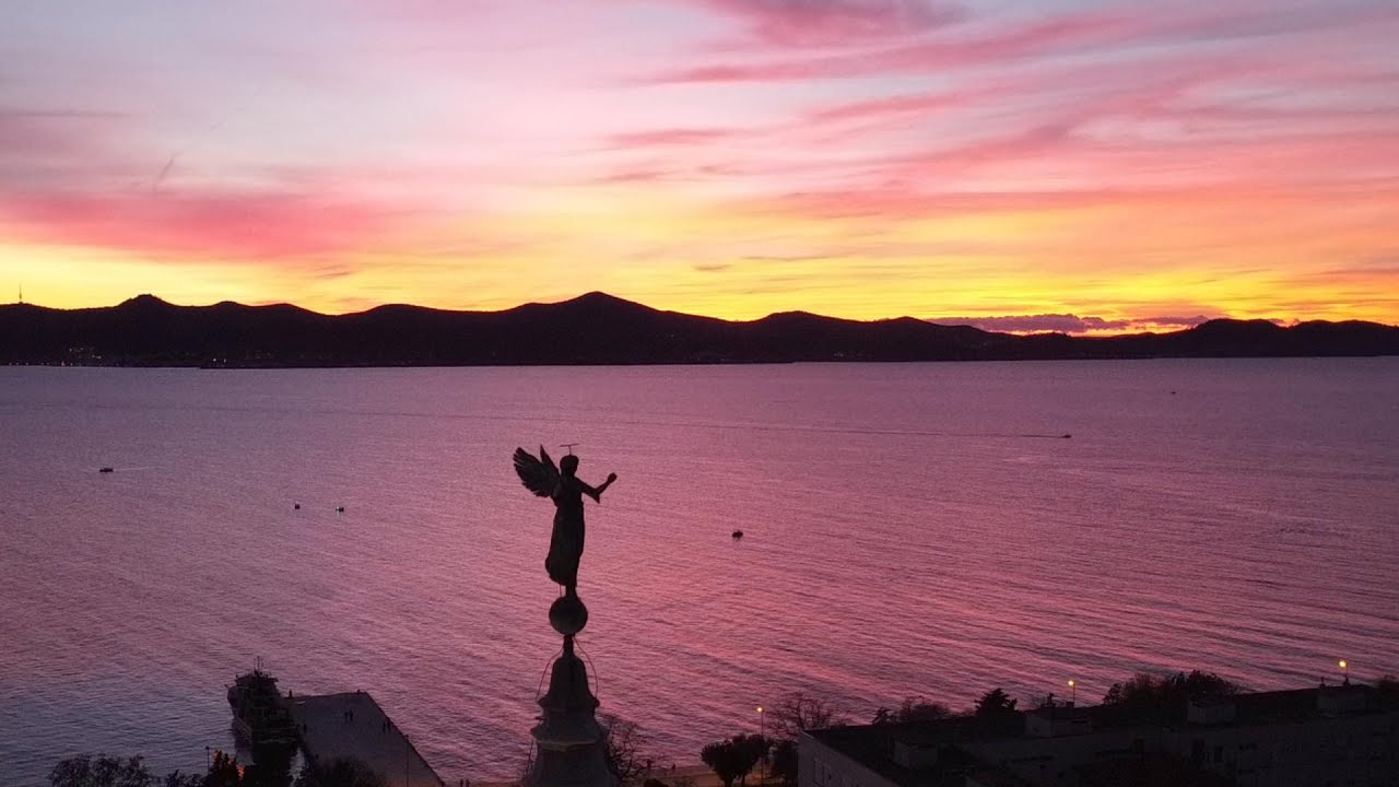 Zadar at Sunset | Drone Footage
