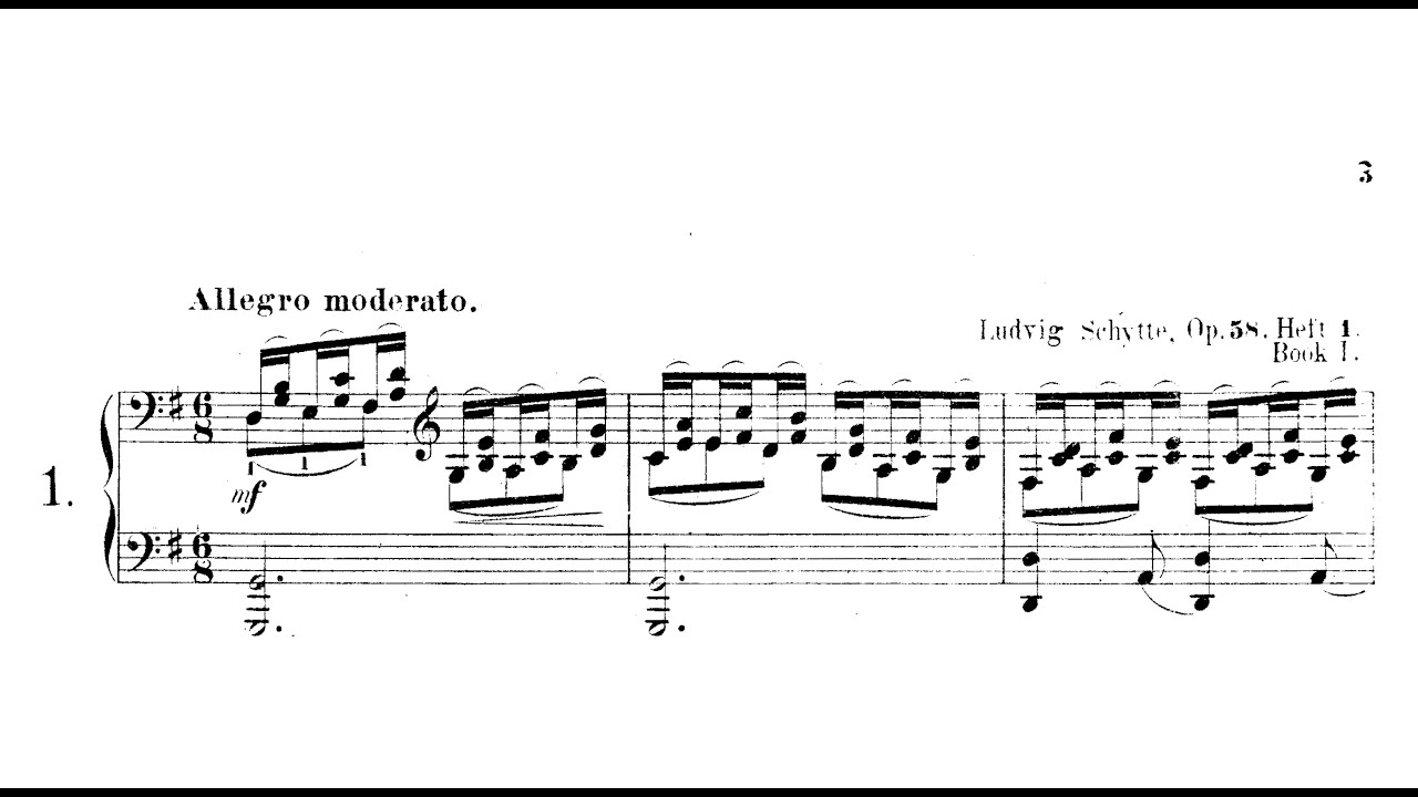 Ludvig Schytte: Melodic Etude Op.58/1
