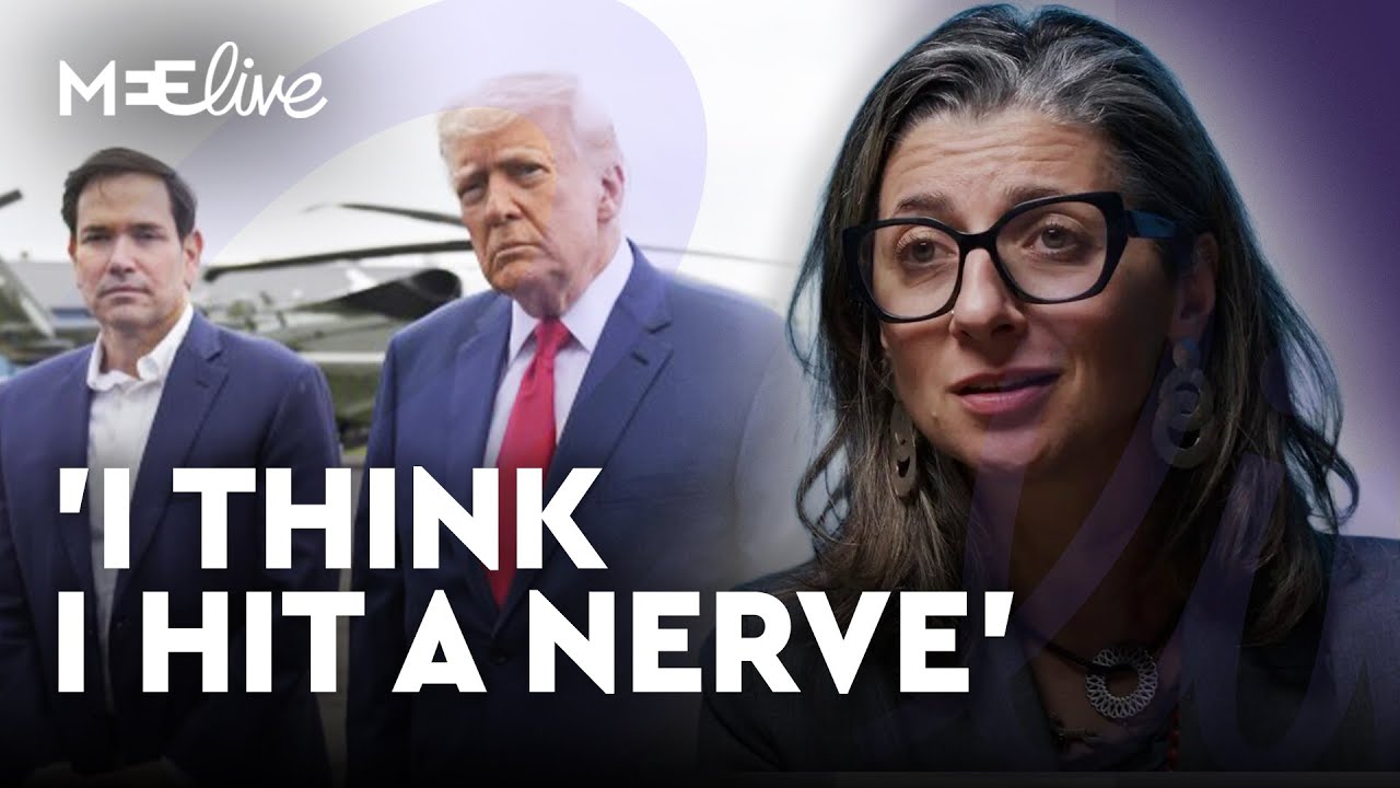 Francesca Albanese hits back at Trump sanctions over UN report | MEE LIVE