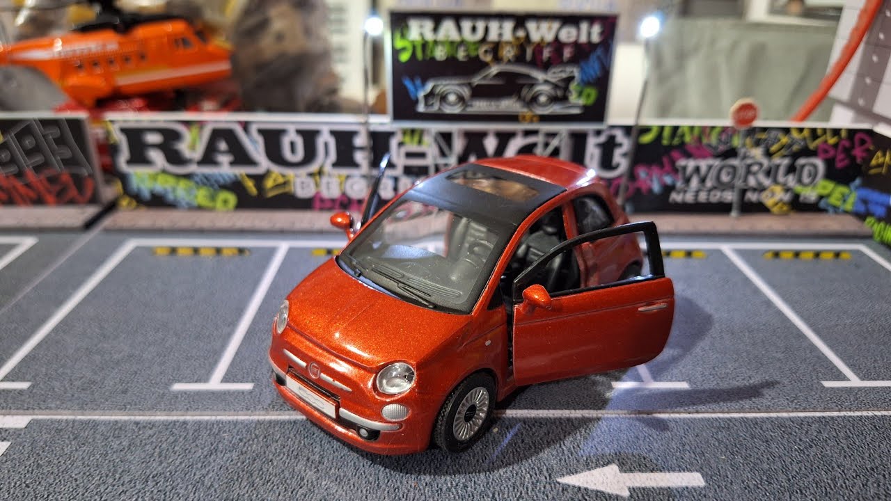 Обзор коллекционного FIAT 500 - Bburago масштаб 1/32