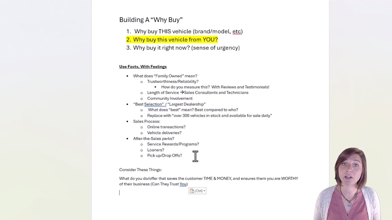 How-To Tutorial: Creating a Why Buy That Sparks Action