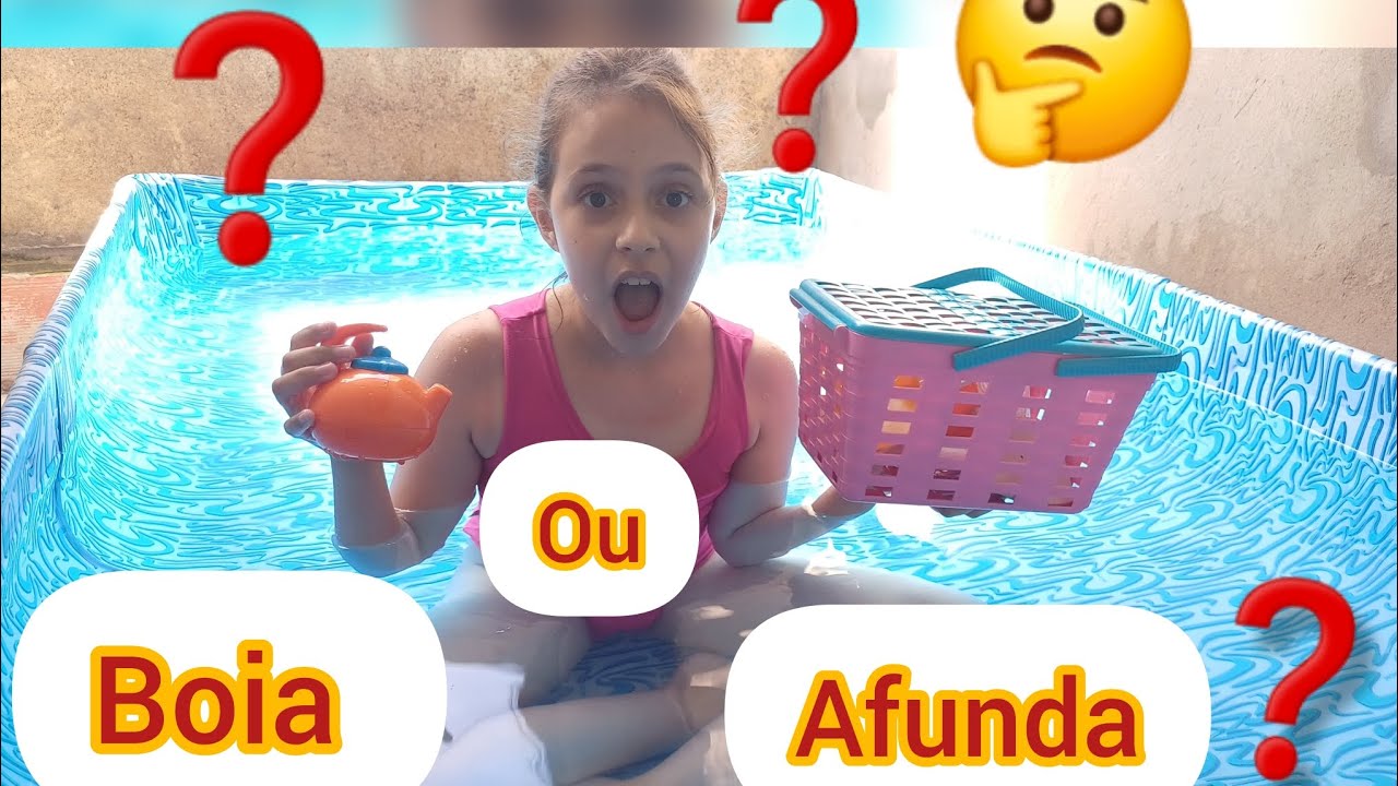 Brincadeira Boia ou Afunda na Piscina👏🏻👏🏻❤️