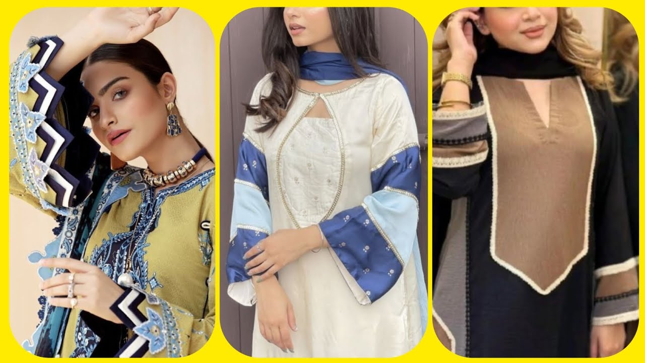 Neck design ||  beautiful dress design || front kamez design 